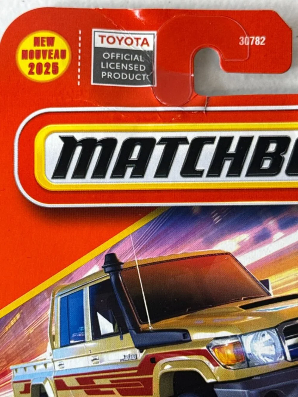 2025 Matchbox '17 Toyota Land Cruiser 78 Beige Red 108/125 Off Road 4x4 NOC